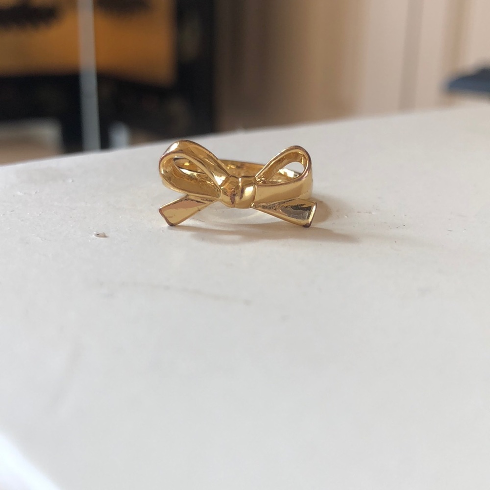 KATE SPADE GOLD BOW RING 5